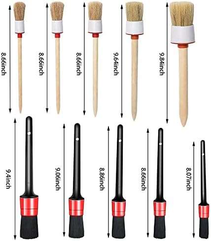 10PCS Car Auto Detailing Brushes Set Interior & Exterior Cleaner - Image 4