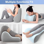 2026 New Memory Foam Prone Sleeping Pillow, Comfortable Leg Support Pillow for Playing on Your Phone, Stress Relief Cushion, Fertility aid Pillow Maternity Wedge Pillow for Pregnancy - Image 7