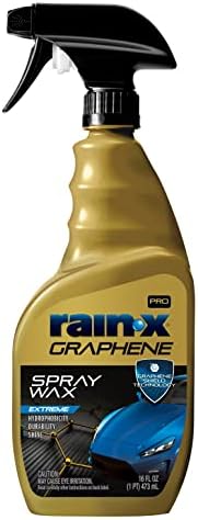 Rain-X PRO 620183 Graphene Spray Wax, 16oz - Enhances Gloss, Slickness and Color Depth of Painted Surfaces While Repelling Dust, Dirt and Debris, Extending Existing Wax Protection by Rain-X