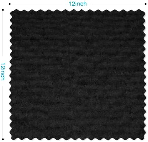 Orighty Microfiber Cleaning Cloth Bulk, 50 Pack Shop Towels 12x12 in, Black - Image 4