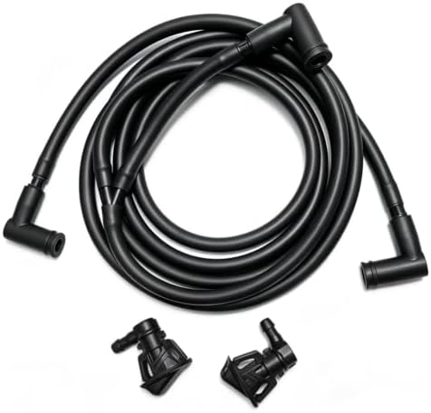 Windshield Washer Hose Jet fluid Spray Nozzles repair kit Compatible with 2013-2019 Wrangler JK JKU, 2013-2017 Jeep Wrangler Replaces 68197414AB, 68164356AB Windshield Washer Hose - Image 7