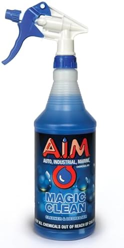 AIM Chemicals Magic Clean Multipurpose Cleaner - Industrial & Car Detailing - Cleans Cars, Trucks, SUVs, Boats, RVs - Effective Wheel & Tire Cleaner - Powerful Degreaser - Heavy Duty Use - Quart by AIMChemicals