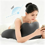 Ergonomic lovers' memory foam wedge pillow-intimate hip positioning pad promotes hips, allows adults to play more deeply, provides support for sleep and prevents snoring-luxury fabric (Grey) - Image 3