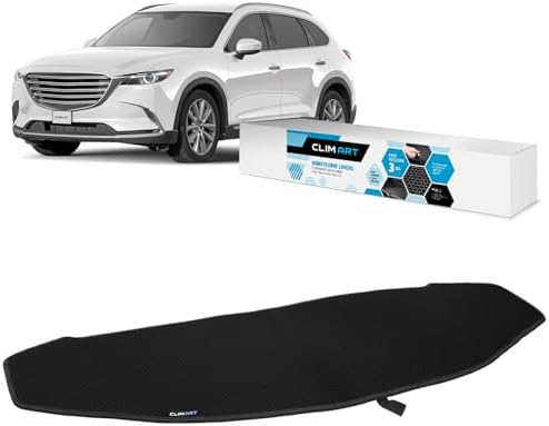 CLIM ART Cargo Liner for Mazda CX-9 2016-2023 Custom Fit Trunk Mat, with Honeycomb Dirtproof & Waterproof Technology - All-Climate, Heavy Duty, Anti-Slip Cargo Liner, Luggage - FL01117107 by CLIMART