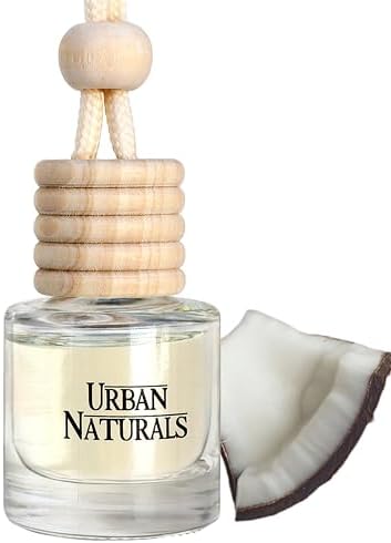 Urban Naturals Car Air Freshener Diffuser 1 Pack, Mahogany Coconut Scent by UrbanNaturals