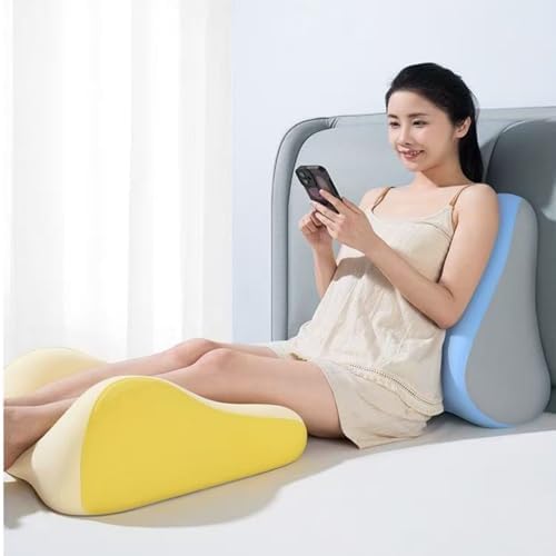 Wedge Pillow for Sleeping, Memory Foam Body Support Pillow for Couples, Orthopedic Positioning Cushion for Reading, Back Hip Knee Pain Relief, Removable Washable Cover (Grey) - Image 6