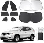 TINGLU Window Shades for Nissan Rogue 2014-2020(NOT for Rogue Sport & 2021 Rogue 3rd Gen. T33) Accessories Full Windows Rear Triangular Windshield Sun Shade Sun UV Rays Privacy Protection 8PCS by TINGLU