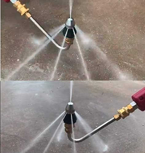MIZORLIE Pressure Washer Sewer Jetter Nozzle with Stainless Steel - Image 4