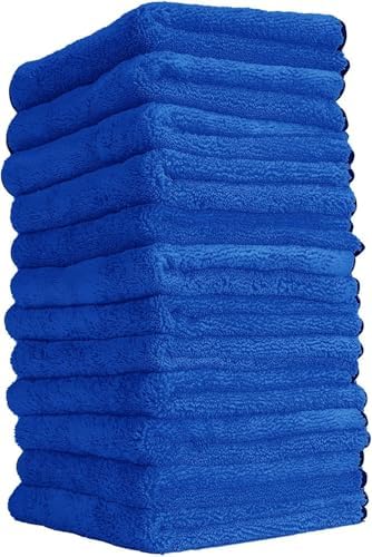 Chemical Guys, Professional Microfiber Towels, 16 x 16 in, Blue, 12 Pack - Image 2