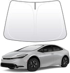 Front Windshield Sun Shade Custom Fit Compatible for Toyota Prius XW60 2023-present Sunshade Foldable UV Ray Reflector Sun Visor Protector Shield Cover Reflective (for Prius XW60 2023-present) by akarin