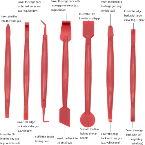 Spanno Vinyl Wrap Tool Kit for Cars, Window Tint Tools Includes Squeegees - Image 2