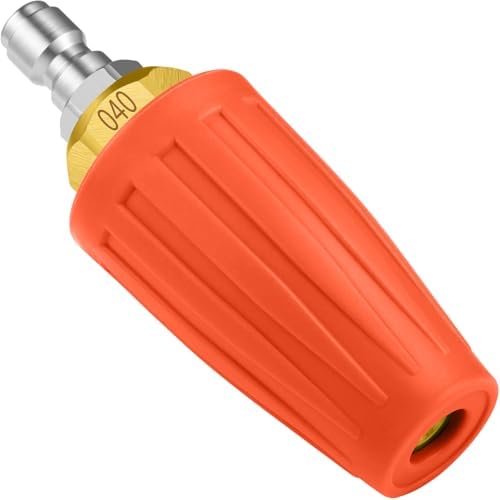 Turbo Nozzle Pressure Washer, 4000 PSI Max Orange Rotating Nozzle by Unknown