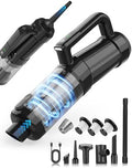 Handheld Vacuum Cordless, 18000PA Strong Suction Car Vacuum Cleaner Portable with Brushless Motor & LED Light, Hand Vacuum with Multi-Nozzles & Washable Filter for Home Office, Car, Pets by Leucher