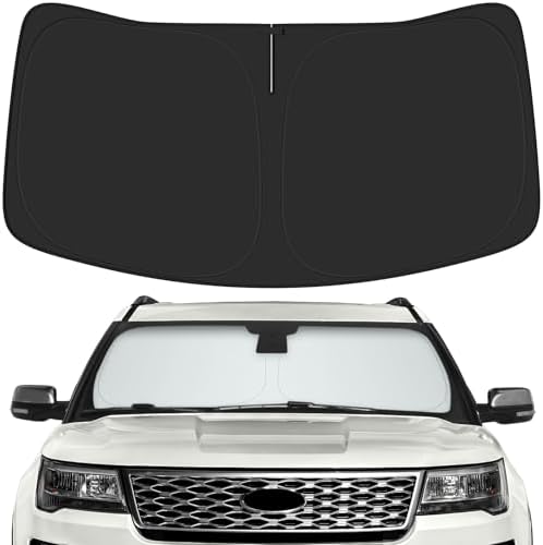 Car Windshield Sun Shade for Ford 2011-2019 Explorer Accessories (OEM Design) Reflective Foldable Heat Insulation Sunshade for Ultimate Protection by Unknown
