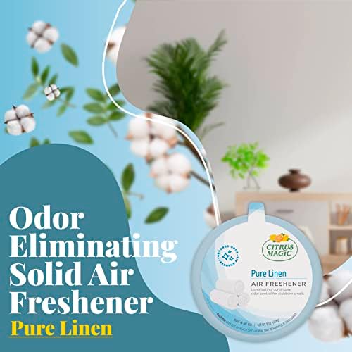 Citrus Magic Solid Air Fresheners, Pure Linen, 8 Ounce, Pack of 2 - Image 2