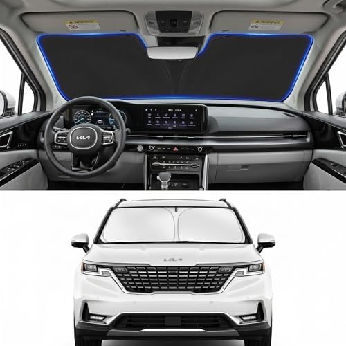 Custom Fit Windshield Sun Shade for Kia Carnival 2022-2026 by Unknown