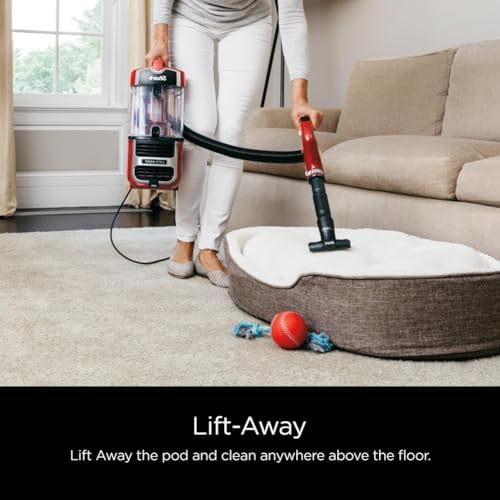 Shark ZU561 Navigator Lift-Away Speed Self Cleaning Brushroll Lightweight Upright Vacuum with HEPA Filter, Red Peony - Image 4