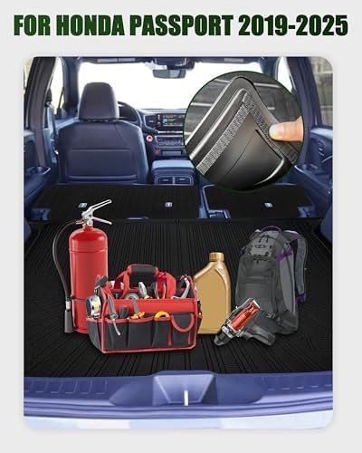 Cargo Mat Cargo Liner for Honda Passport 2019-2025 Accessories Trunk Liner Mat Back Seat Cover Protector Backrest Mat Dog Liner Cargo Rug - Image 5