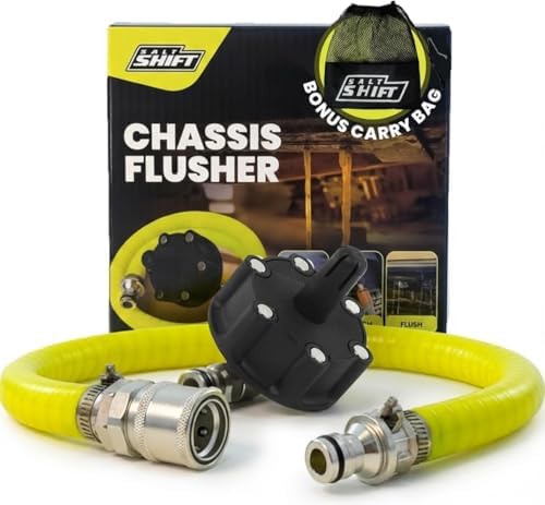 Magnetic Chassis Flusher with Hose - Underbody Chassis Flush for Off-Road Vehicles, Undercarriage Chassis Cleaner, Offroad Car & Truck Rust & Salt Protection, Garden Hose Chassis Nozzle Kit by SaltShift