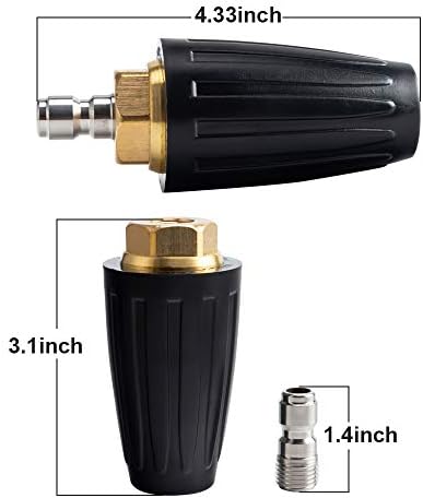 AURORA CAR Pressure Washer Tips Turbo Nozzle Pressure Washer 4000 PSI Max - Image 6
