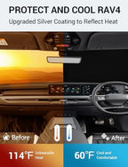 Proadsy Custom Fit Car Windshield Sun Shade for 2024-2026 Kia EV9 GT Line - Image 3