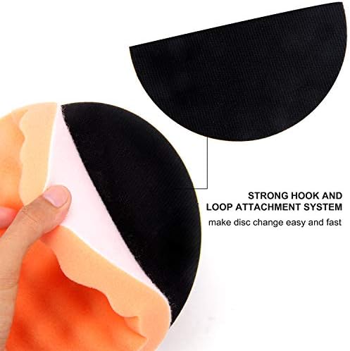 CASOMAN 7-Inch Buffing and Polishing Pad Kit, 7 Pieces 7" Polishing Sponge, Waxing Buffing Pad Kit - Image 5