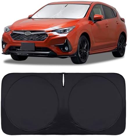 for Impreza Sunshade Windshield Sun Shade for 2017-2024 Subaru Impreza WRX Sedan Hatchback Foldable Windshield Cover for Subaru Legacy Front Window Sun Visor for 2022 Ascent Accessories by INSAUTO