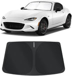TINGLU Sun Shade for Mazda MX-5 Miata 2017-2019 Accessories Windshield Sun Shade Window Shade UV Rays Protection Sun Visor Cover with Steering Wheel Sunshade Storage Bag by TINGLU