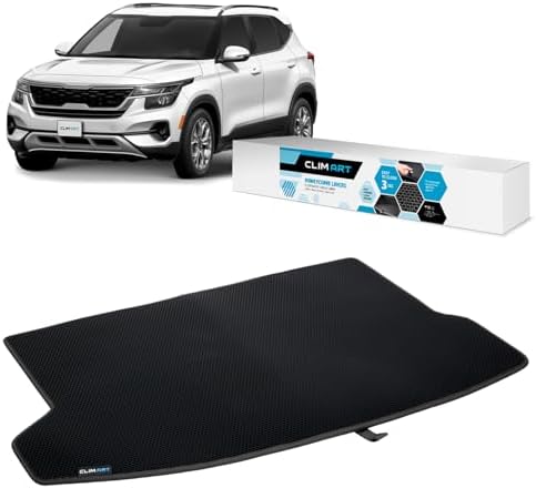 CLIM ART Cargo Liner for Kia Seltos 2021-2026 Custom Fit Trunk Mat, with Honeycomb Dirtproof & Waterproof Technology - All-Climate, Heavy Duty, Anti-Slip Cargo Liner, Luggage - FL01120175 by CLIMART