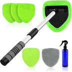 XINDELL 24-inch Windshield Cleaner Tool – Upgrade Large Head Car Interior&Exterior Window Cleaning Kit with Extendable Handle & 4 Microfiber Pads, Auto Wiper Brush for Car, Trucks, SUVs, RVs & Home by XINDELL-NotJustForCleaningButForLifestyle