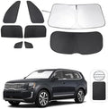 TINGLU Window Shades for Kia Telluride 2020 2021 2022 2023 2024 2025 Accessories Car Side Full Windows Rear Triangular Windshield Sun Shade Sun UV Rays & Privacy Protection for Camping 8PCS by TINGLU