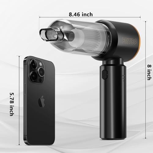 Car Vacuum Portable Cordless, 20000Pa Powerful Handheld Vacuum Cleaner for Car, 4-in-1 Vacuum with Brushless Motor,Rechargeable Wireless Car Vacuum for Auto Interior, Home & Office Cleaning(Black) - Image 7
