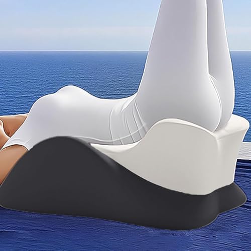 Memory Foam Couples Pillow Set - Intimacy Butt Pillow Cushion for Lumbar Support, 27° Lift Waterproof Posture Support Pillow with Eye mask and earplugs Modern Style for Home Bedroom (Blue) - Image 2