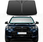 Windshield Sun Shade for BMW X5 2019-2026 Foldable Car Front Window Sunshade Accessories Double Layer 240 T Sun Visor Protector Reflective Cover Block UV Rays & Sun Heat by Unknown