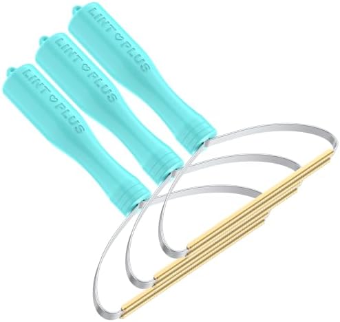 Deep Cleaner Pro Pet Hair Remover 3-Pack - Multi-Surface Carpet Rake & Scraper Tool for Dog & Cat Hair on Rugs, Couches, Pet Towers, Car Seats - Reusable, Battery-Free, Reusable Travel-Size by LINTPLUS