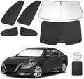 TINGLU Window Shades for Nissan Sentra 2020-2024 2025 Accessories Car Side Full Windows Rear Triangular Windshield Sun Shade Sun UV Rays & Privacy Protection for Camping,Napping,and Relaxing 6PCS by TINGLU