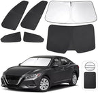 TINGLU Window Shades for Nissan Sentra 2020-2024 2025 Accessories Car Side Full Windows Rear Triangular Windshield Sun Shade Sun UV Rays & Privacy Protection for Camping,Napping,and Relaxing 6PCS by TINGLU