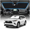 for Toyota Highlander Windshield Sun Shade Cover - Custom Fit Highlander Accessories 2020-2024 2025 2026 Foldable Sunshade UV Protection & Heat Shield Sun Visor Accessories by Unknown