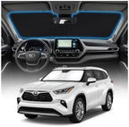 for Toyota Highlander Windshield Sun Shade Cover - Custom Fit Highlander Accessories 2020-2024 2025 2026 Foldable Sunshade UV Protection & Heat Shield Sun Visor Accessories by Unknown