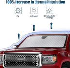 6 Layers Windshield Sun Shade for GMC Sierra 2019-2024 - Image 6