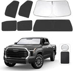 TINGLU Window Shades for Toyota Tundra 2022-2025 2026 Accessories Car Side Full Windows Rear Triangular Windshield Sun Shade Sun UV Rays & Privacy Protection for Camping,Napping,and Relaxing 6PCS by TINGLU