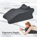 YSOGTDE Memory Foam Cover-only Cover，not Include Pillow-Black - Image 3