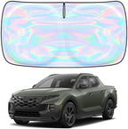 for Hyundai Santa Cruz 2022 2023 2024 2025 2026 Windshield Sun Shade - Custom Fit Hyundai Santa Cruz 4 Layers Sunshade Foldable Front Window Sunshade Sun Visor Protector Block UV Rays Keep Car Cooler by Unknown