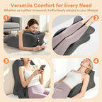 Memory Foam Wedge Pillow, Intimacy Positioning Pillow for Reading - Image 6