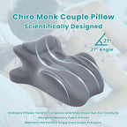 27° Couple Pillow for Intimacy - Memory Foam Wedge for Enhanced Comfort & Support - Ergonomic Sweet Spot Pillow for Couples,Green - Image 2