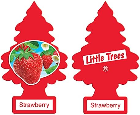 LITTLE TREES Car Air Freshener | Hanging Paper Tree for Home or Car | Strawberry | 6 Pack - Image 3