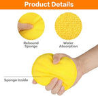 FONAROLL Microfiber Wax Applicator Pads, Car Wax Applicator, Buffing & Detail Polishing Foam Pads for Car Cleaning and Fine Polishing (5" Diameter, 6 Pack) - Yellow - Image 4