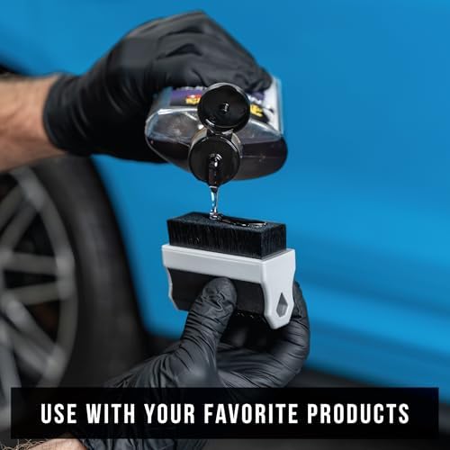 VIKING V+ Tire Shine Applicator Brush for Car Detailing, with Stand - Image 5