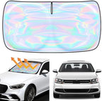 Windshield Sun Shade for Volkswagen Jetta 2011-2018 - 4 Layers Sunshade Compatible with Volkswagen Jetta Foldable Front Window Sunshade Sun Visor Protector Block UV Rays Keep Your Car Cooler by Unknown