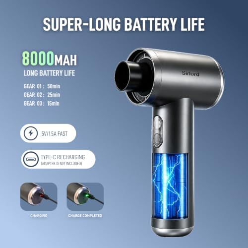 SirLord Portable Handheld Car Vacuum, 22000Pa Strong Suction for Car - Image 5